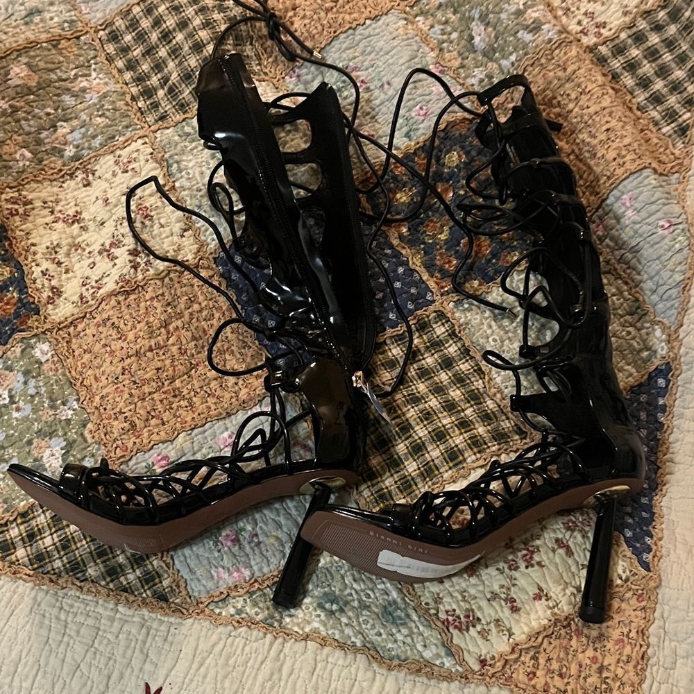 Gianni bini , high heel lace up shoes